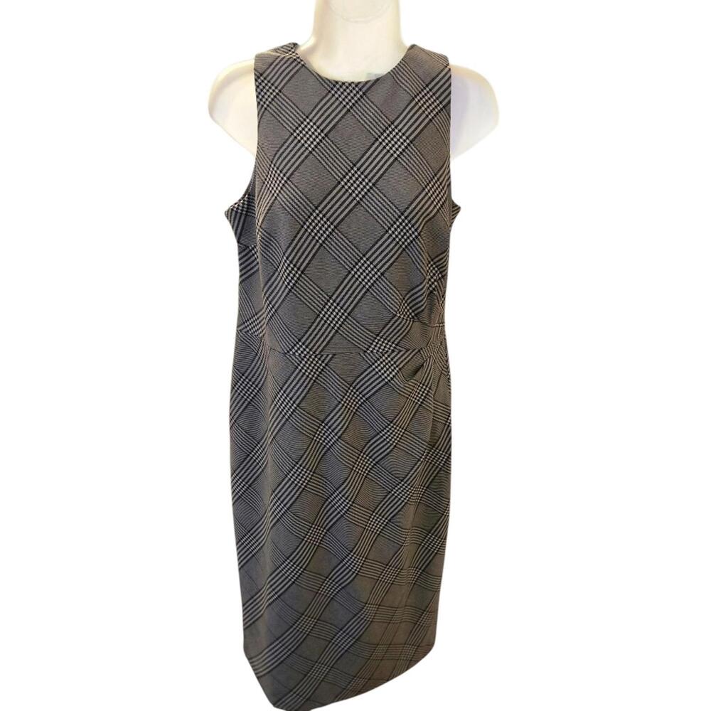 Ann Taylor‎ Petite Plaid Sleeveless Dress Size 8P